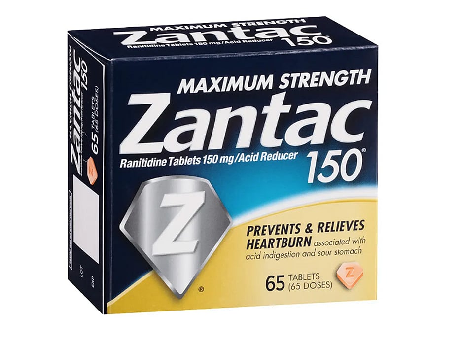 Zantac packaging