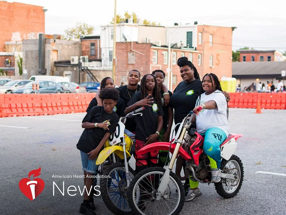 Brittany Young at a dirt bike showcase in Baltimore