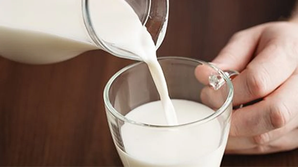 milk in a jug and a glass