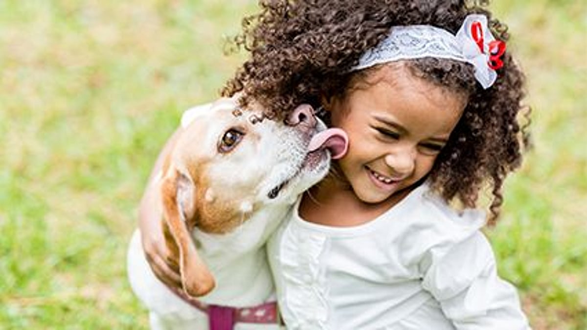 News Picture: Dogs and Kids Are 'In Sync,' Study Shows