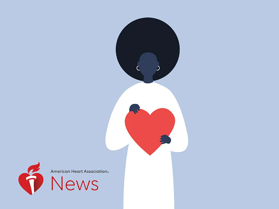 image of a woman with a heart