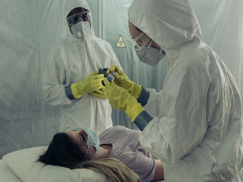Patient in isolation