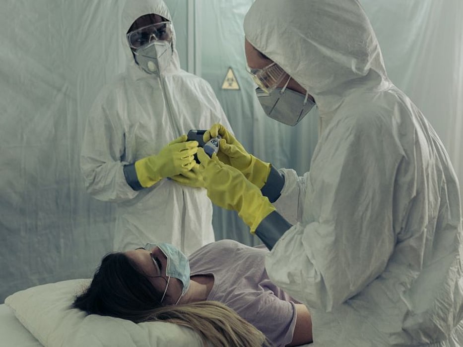 Patient in isolation