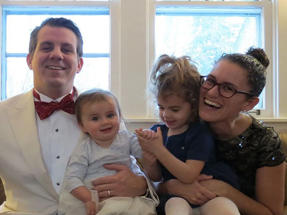 Adam and MaryBeth Gillan with Maisie and their other daughter, Rhon
