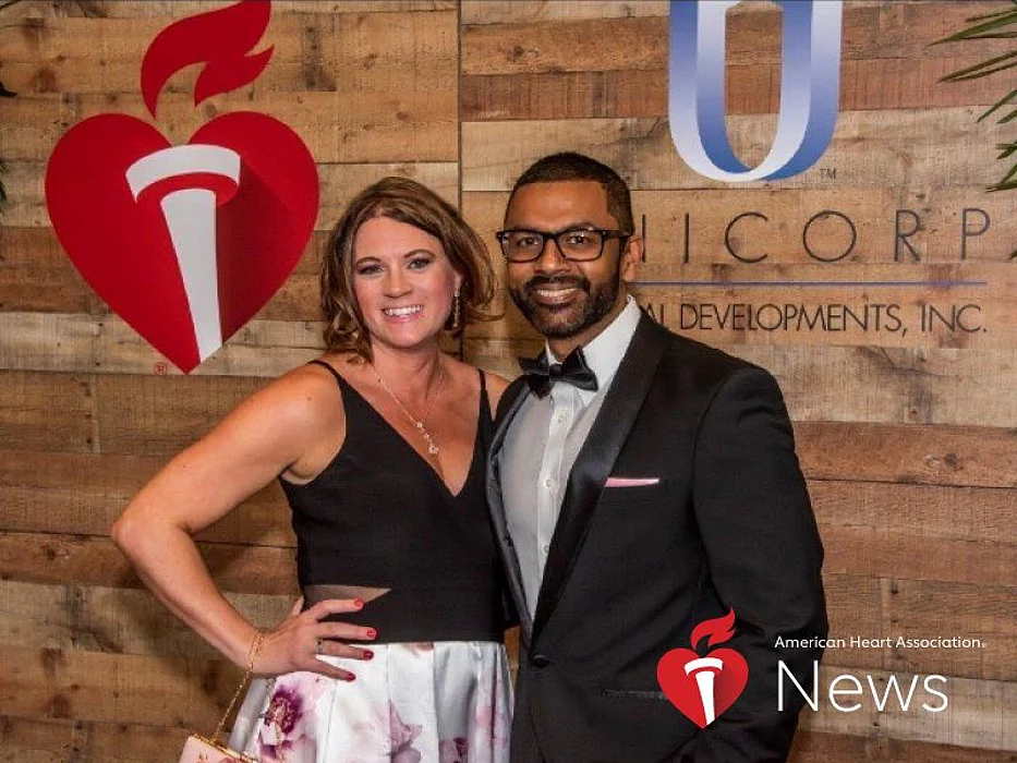 Steve Seeram with his wife, Christina