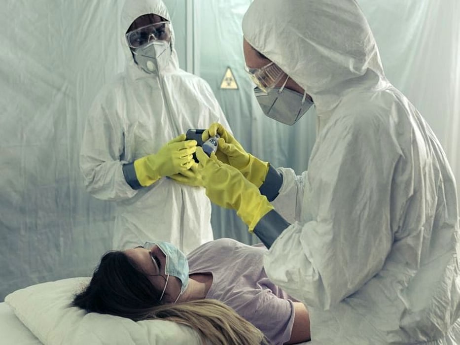 patient in isolation