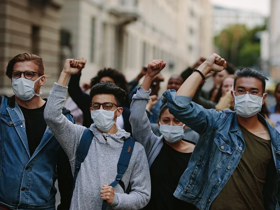 Protest marchers