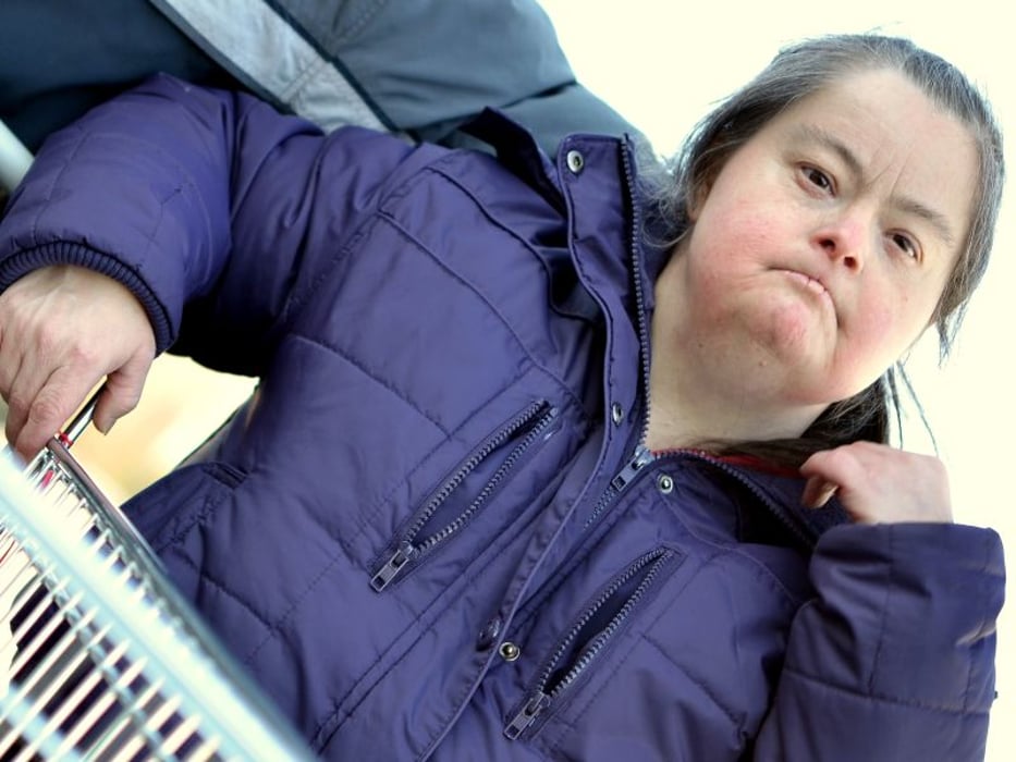 woman with Down syndrome