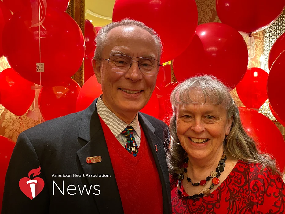 Stroke survivor Doug Tapking with his wife, Karen