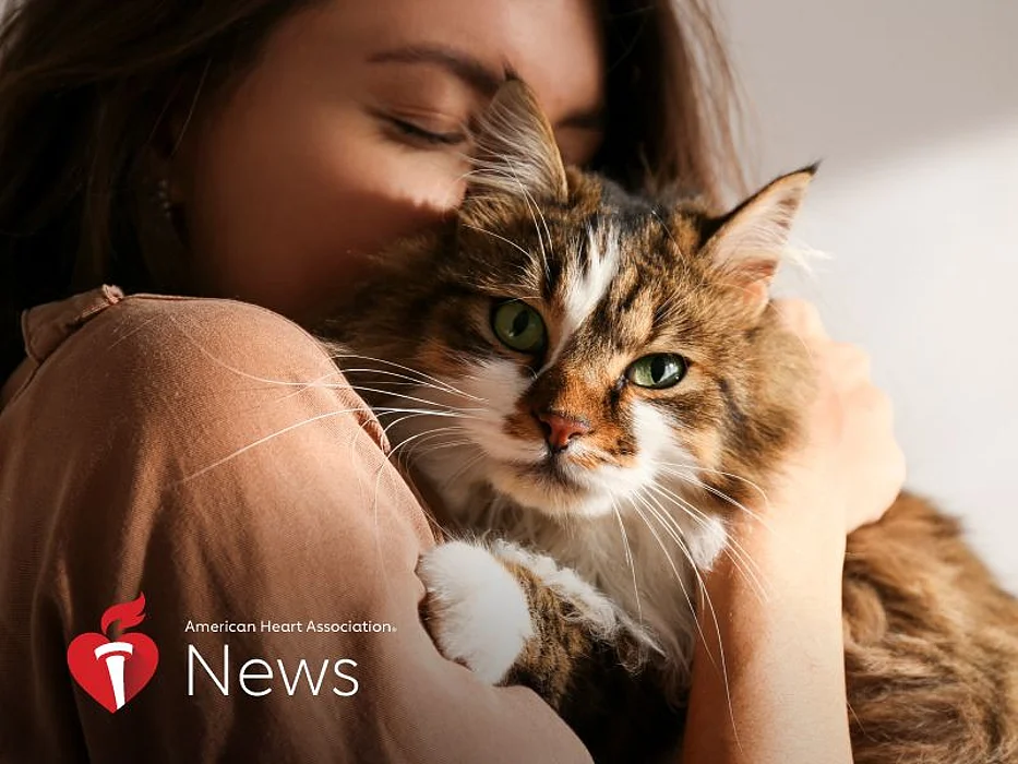 woman with cat