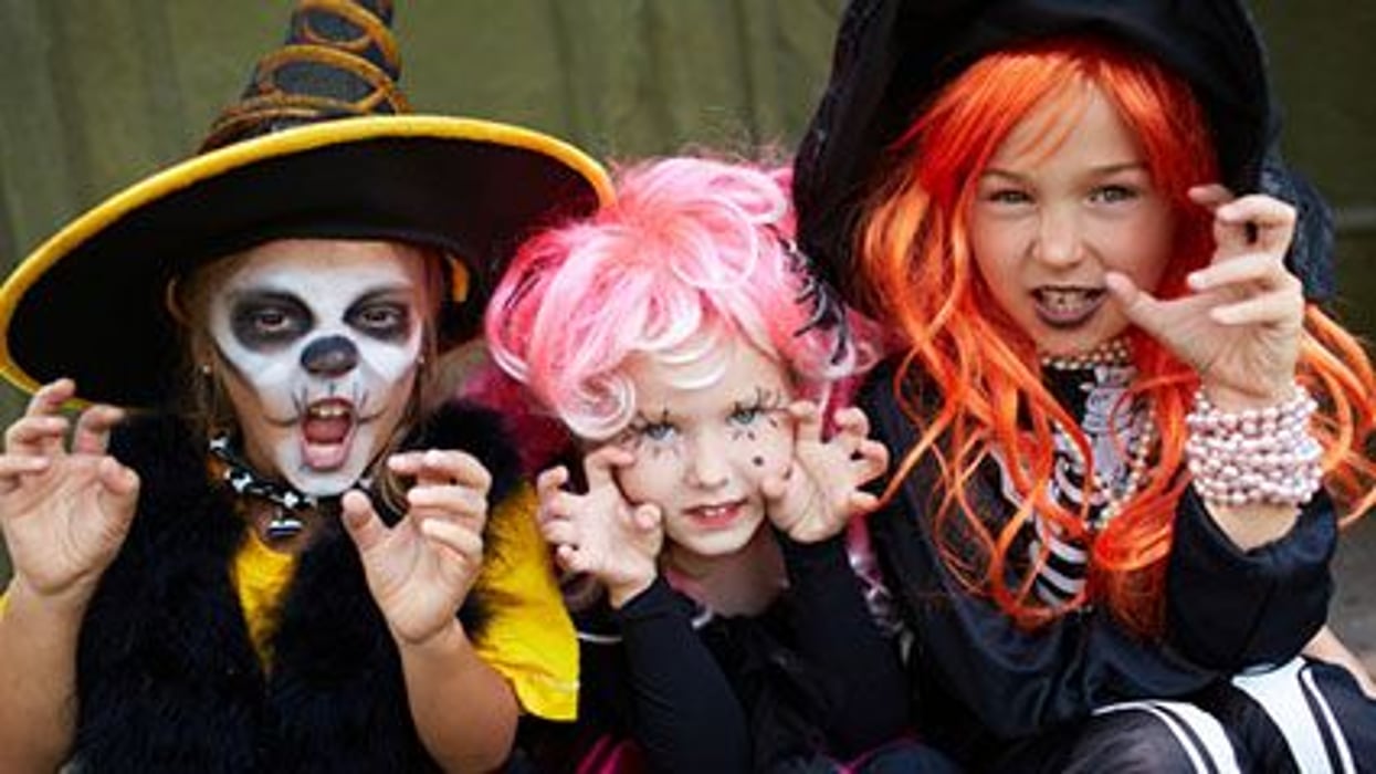 kids in halloween costumes