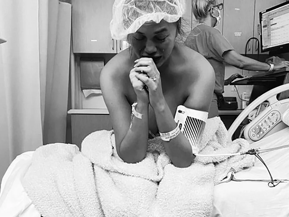 Chrissy Teigen in the hospital