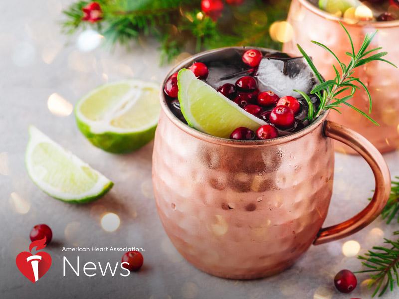 AHA News: Keep Your Holiday Drinking on the Moderate Side With This Advice