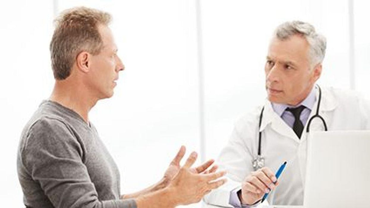 Doctor and patient consultation