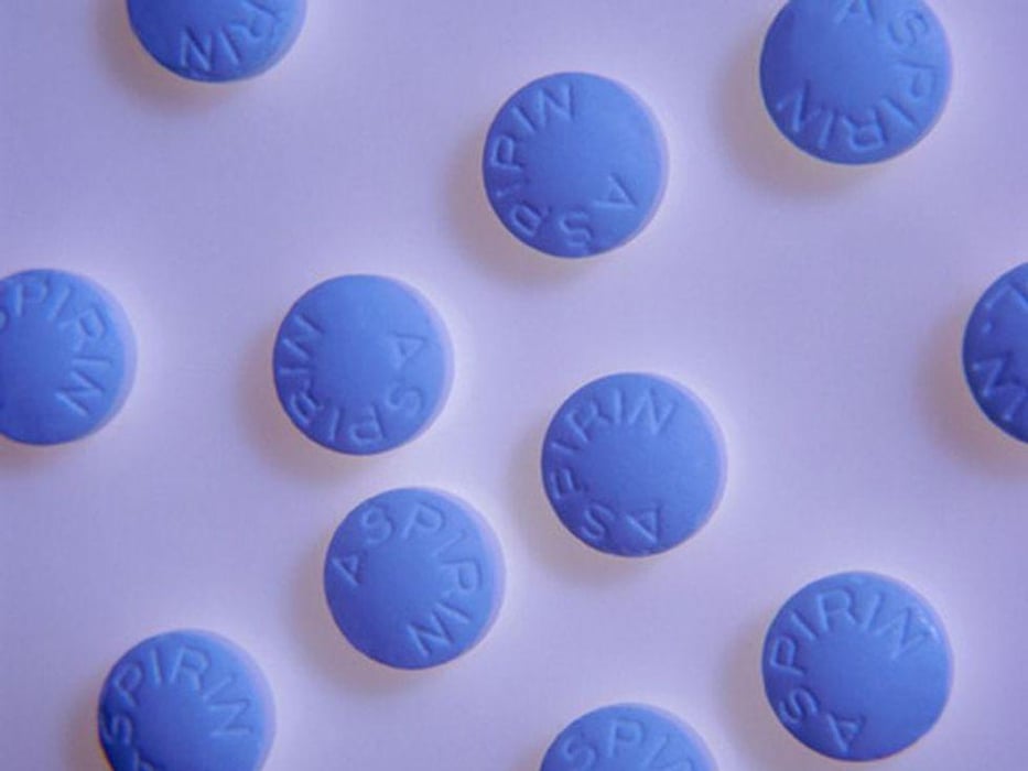 pills aspirin blue