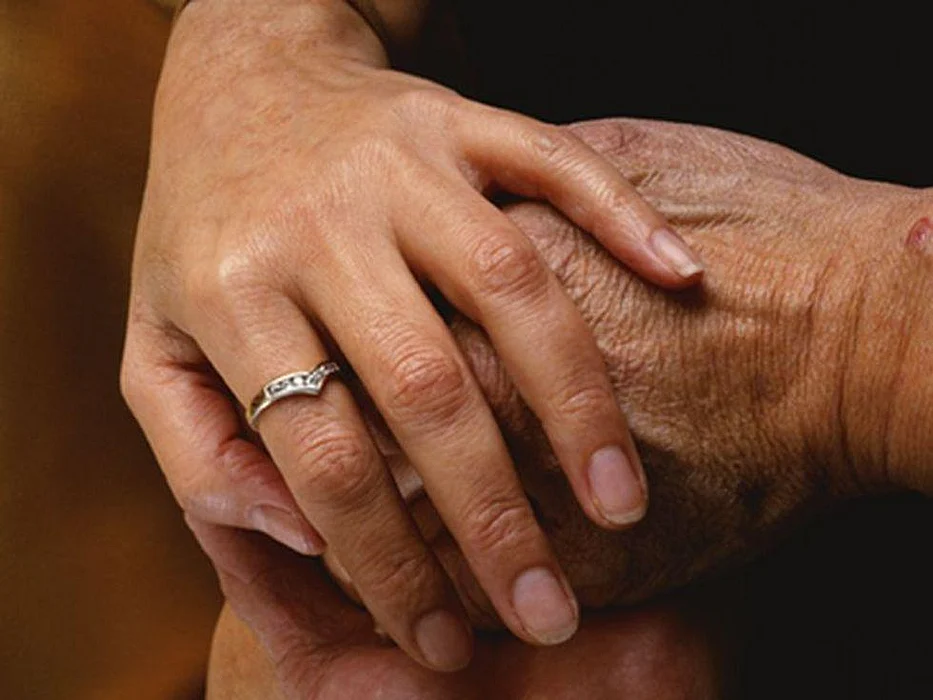 couple holding hands