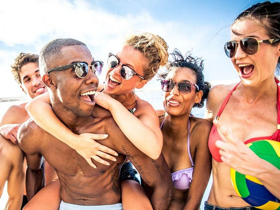 Friends at the beach