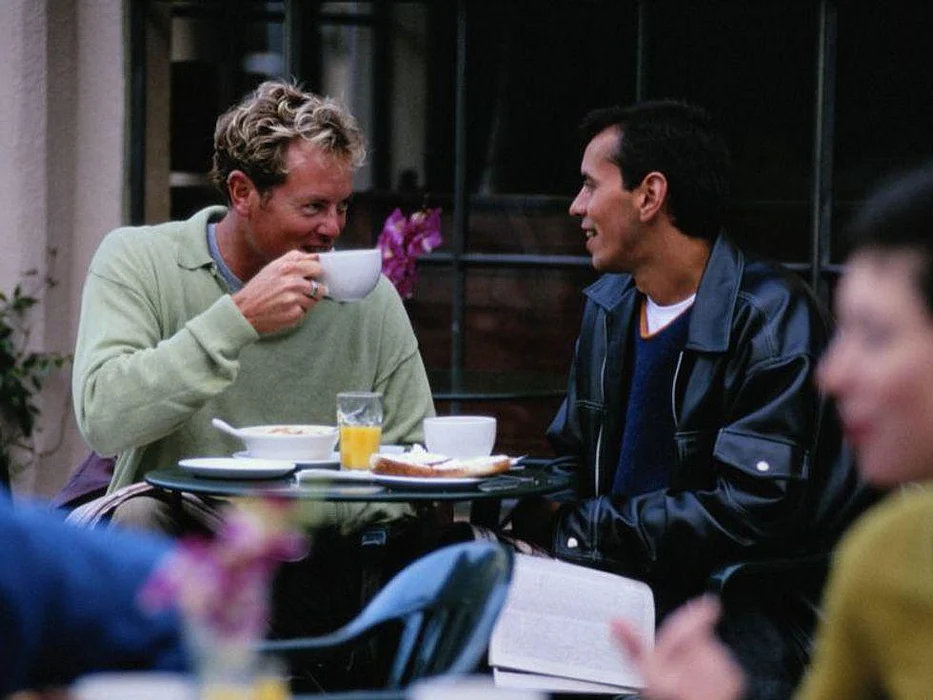 eating at the restaurant