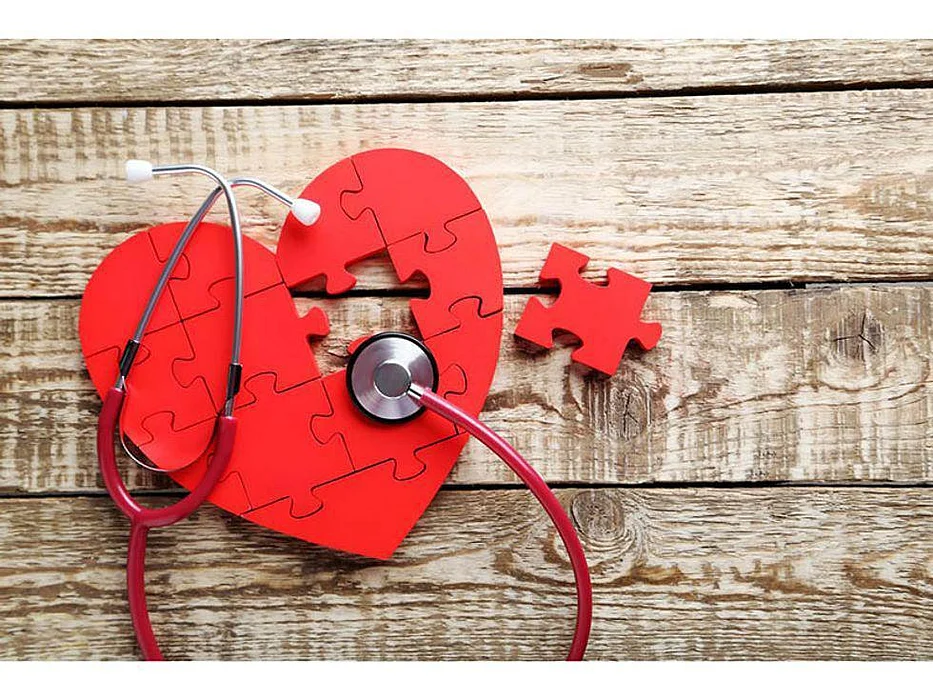 a heart built of puzzles
