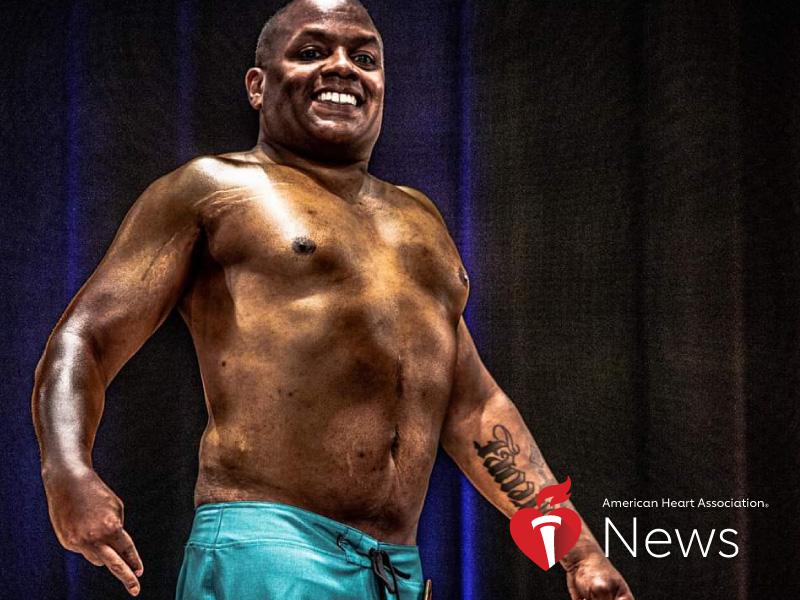 AHA News: At 31, a Stroke Immobilized His Right Side. Now He`s a Competitive Bodybuilder.