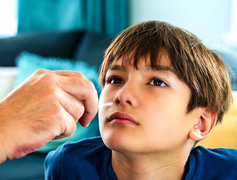 News Picture: Child Nasal Swab Tests Conducted by Parent Yield Accurate Results: Study