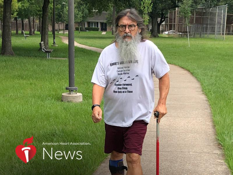AHA News: After Stroke, Retired Marine Walks Thousands of Miles