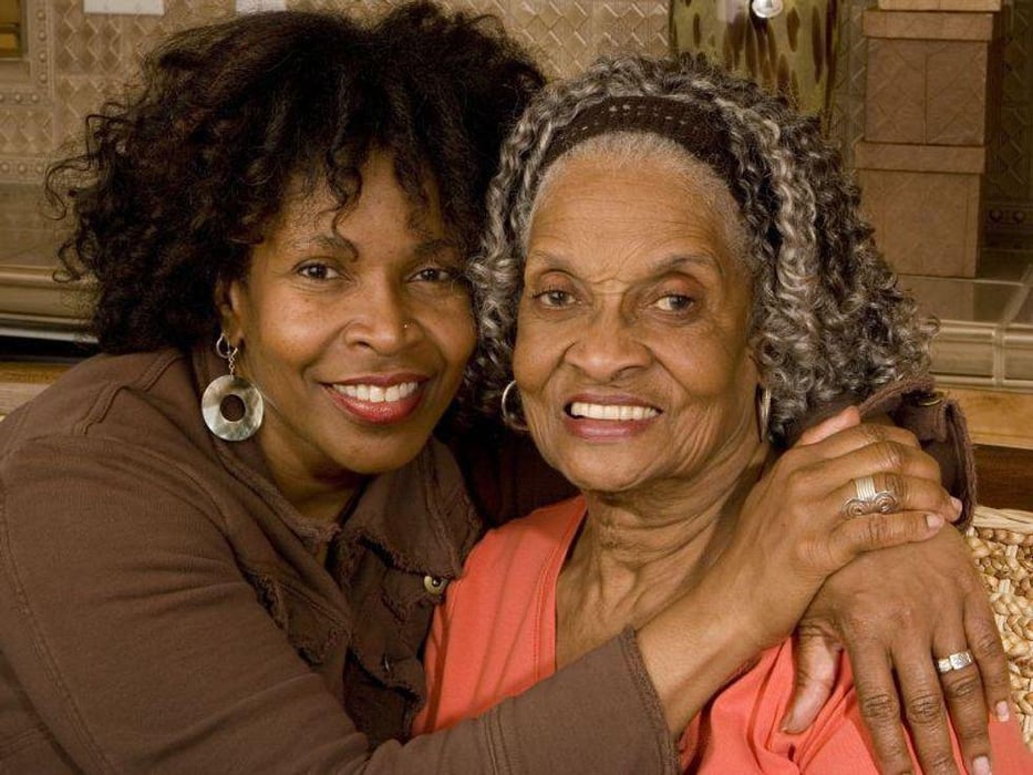 black grandmother caregiver Alzheimer's elderly family