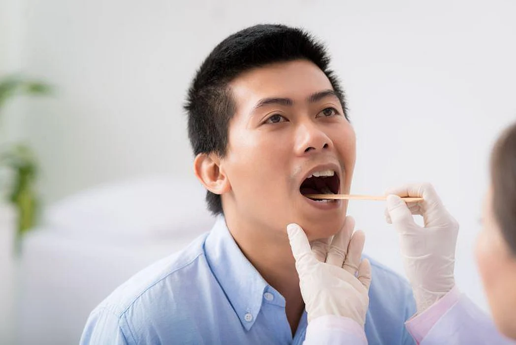 throat cancer man