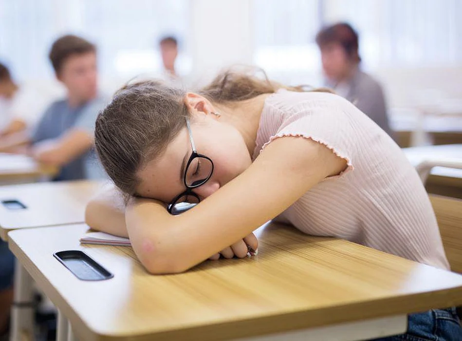 school student ill sick sleep tired