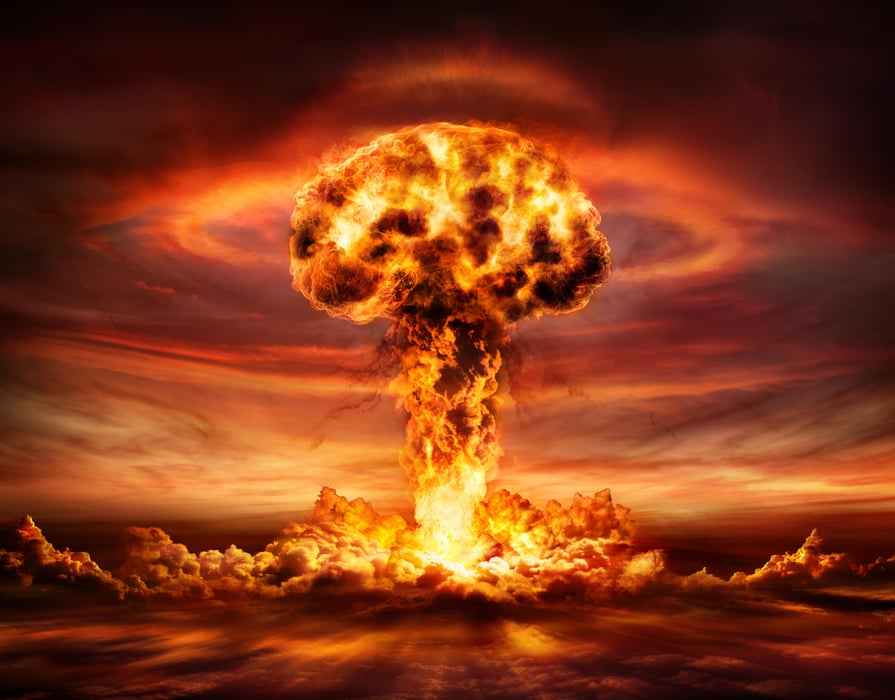 nuclear bomb detonating