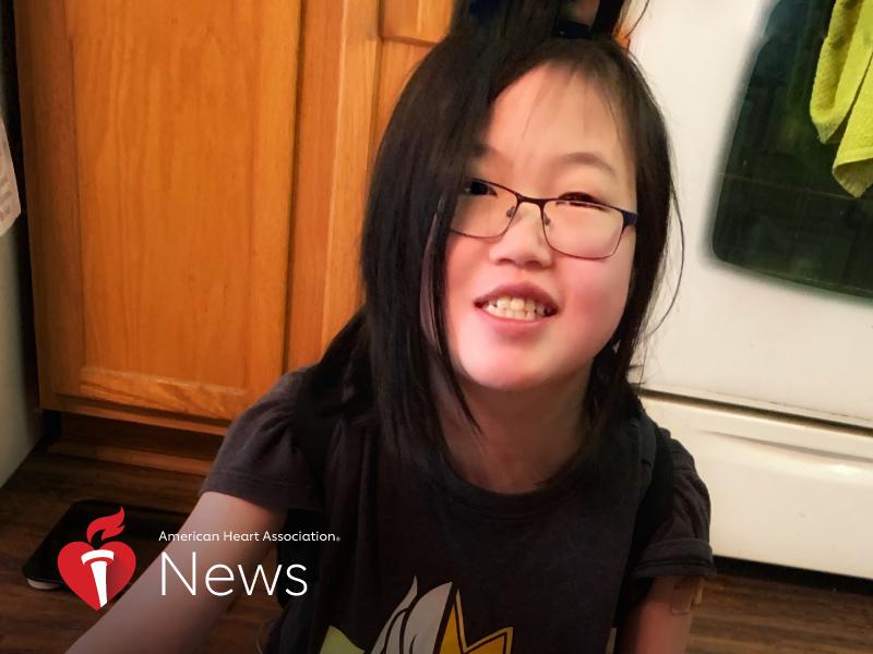 AHA News: Born in China With a Heart Defect, She`s Now 14 and Calls Her New Heart `Thor`