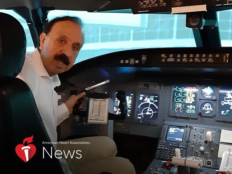 AHA News: With a Heart Attack and Stroke Behind Him, Pilot Plans Transcontinental Adventure