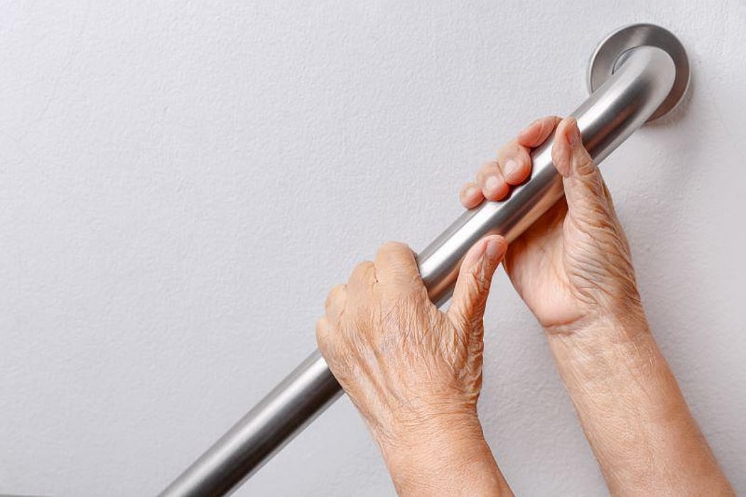 hand rail safety seniors fall