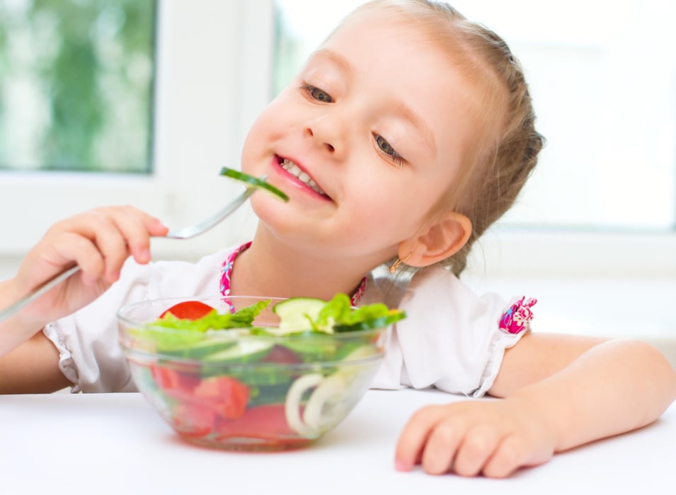 child vegetable salad