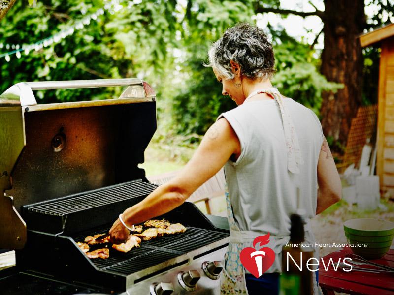 News Picture: AHA News: 5 Steps for a Heart-Healthy Grilling Season