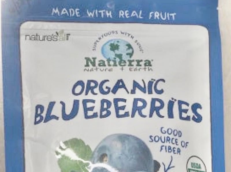 Freeze-Dried Organic Blueberries Recalled Due to Lead Levels