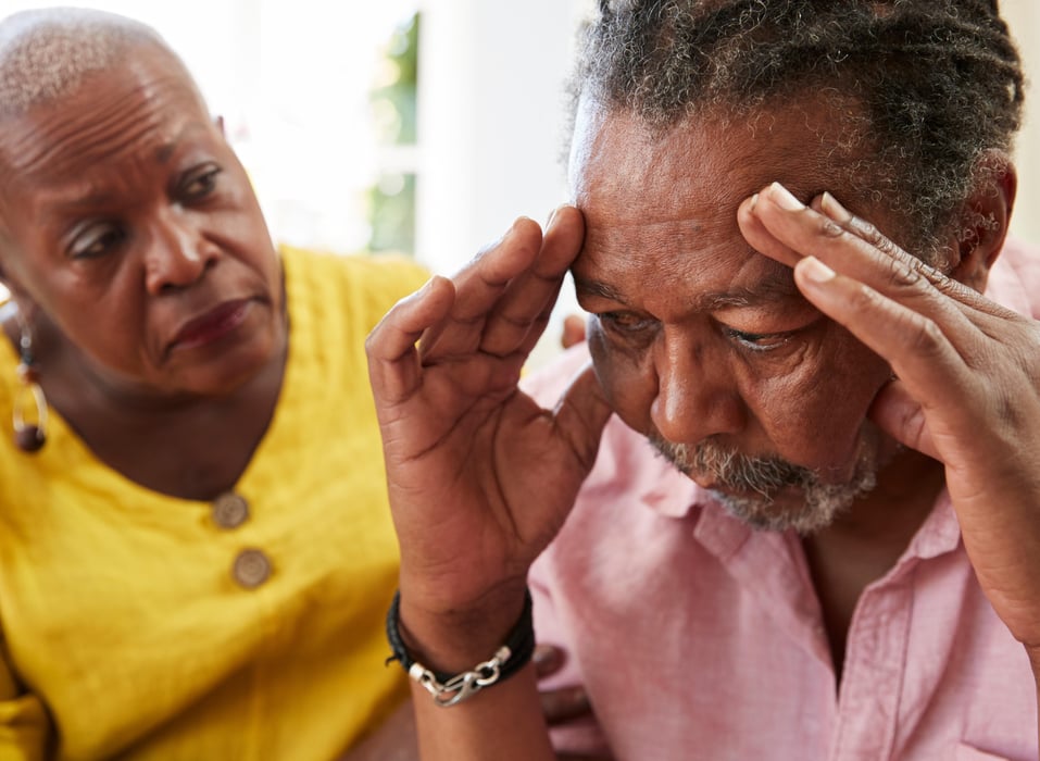 Black dementia worry depression