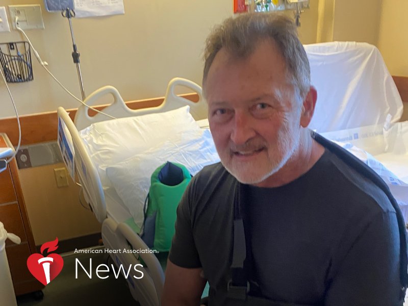 AHA News: His Heart Stopped on a Treadmill at the Gym. His Wife Gave Him CPR.