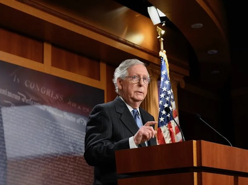 Sen. Mitch McConnell Cleared for Work After Another `Freeze` During Media Briefing